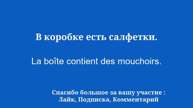 Лексика для разговорного французского языка: повседневные предметы для вас смотреть онлайн