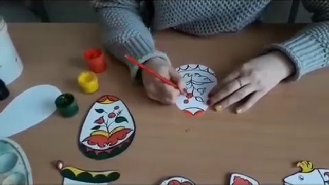 Мастер-класс "Пасхальный сувенир в технике пермогорской росписи" смотреть онлайн