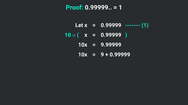 How 0.99999.. is equal to 1? смотреть онлайн