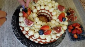 Собираю открытый тортик из пряничного теста