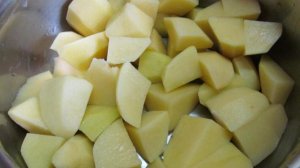 Картофель с фаршем из вареного мяса