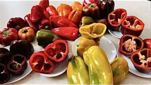 Как я последний перец собирала в конце лета.