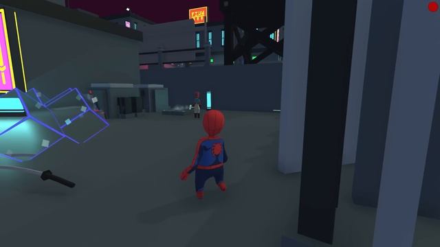 КИБЕРПАНК ДЖЕДАЙ VS РОБОТЫ HUMAN FALL FLAT пластилиновые герои ВОЛОДЯ Человек Паук Железный Человек