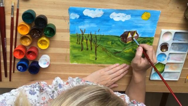 КАК НАРИСОВАТЬ ПЕЙЗАЖ? смотреть онлайн