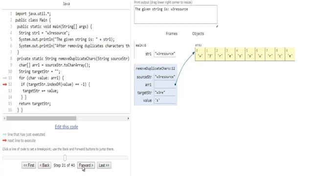 w3resource.com: Java String Exercise-38 смотреть онлайн