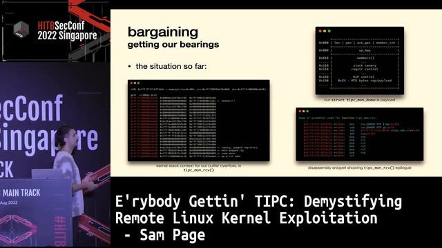 #HITB2022SIN E'rybody Gettin' TIPC: Demystifying Remote Linux Kernel Exploitation - Sam Page