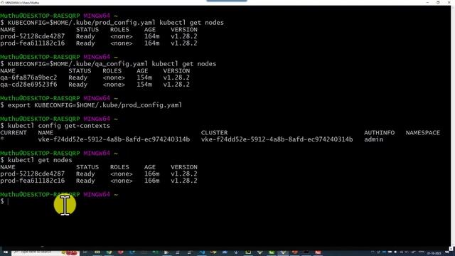 Connect multiple Kubernetes Cluster using kubeconfig file смотреть онлайн