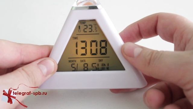 Будильник с переливающейся подсветкой - Пирамида смотреть онлайн