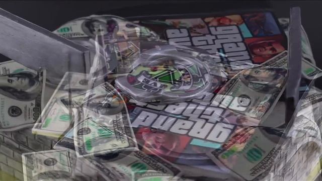 Торт детский мастичный с фотопечатью на тему видеоигры «GTA-5» (Grand Theft Auto 5)