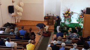 Христианская сценка на жатвенное Одно спасибо
