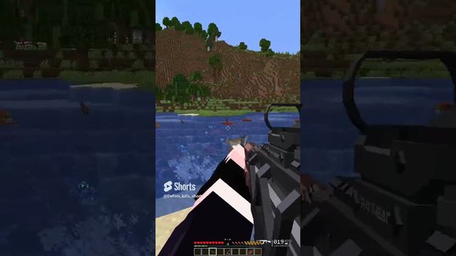 Русская рыбалка в майнкрафте #shorts #memes #minecraft