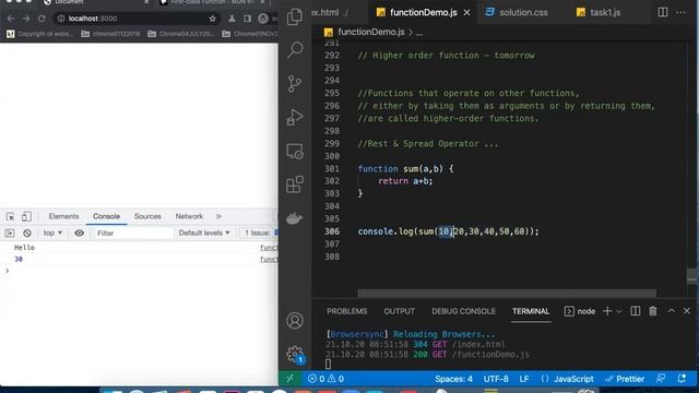 JavaScript Bootcamp Program - Higher order functions, Rest & spread operator [RECORDED]