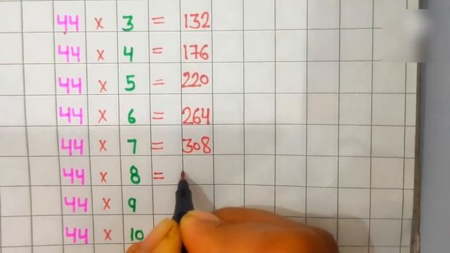 table of 44। multiplication table forty four। 44 ka table। 44 ka pahada।44 table| смотреть онлайн