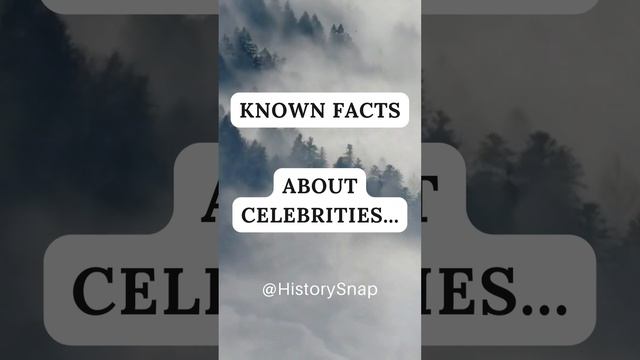 Facts about famous people! #short #facts #famouspeople #factfamouspeople #knownfacts