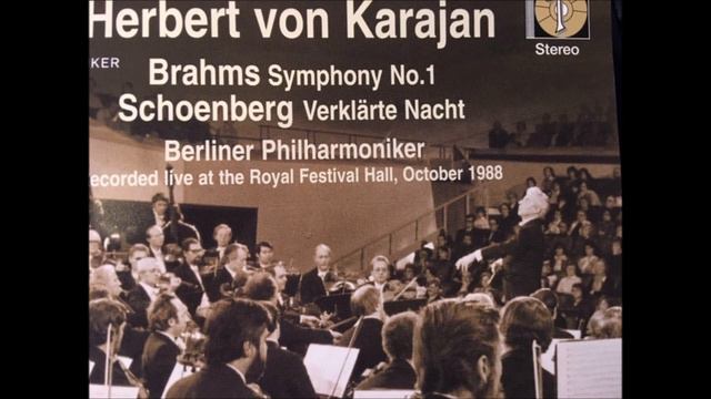 Schoenberg "Verklärte Nacht" - Karajan's last London concert (1988) смотреть онлайн