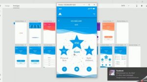 Vocabulary Quiz App Prototype (Adobe Xd)