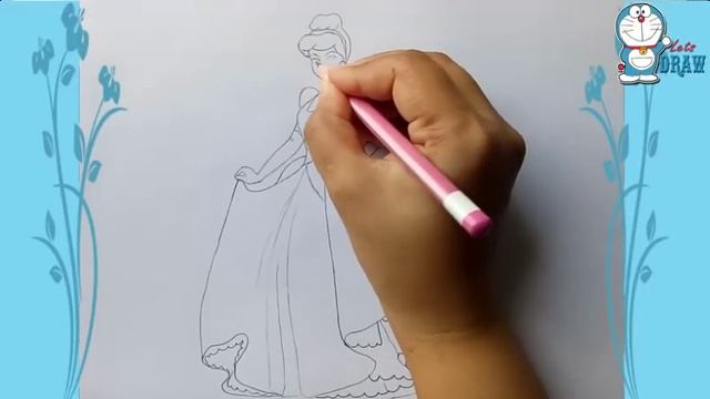 How to draw cinderella step by step смотреть онлайн
