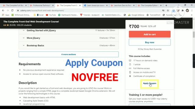 Udemy Free Certificate Courses Java Python JavaScript frontend masters Online Classes #DeepShukla