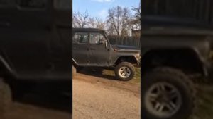 Певрый выезд уаз с дизельным двигателем от мерседес 124