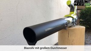 Ryobi OBL18JB Akku Laubbläser Test | Alles mit Akku