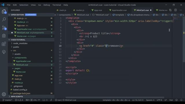 #2 - Project Setup | Vuex state management tutorial