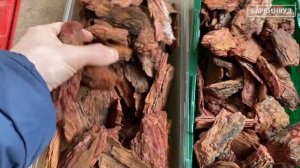 Кора лиственницы 6-10 см – Распаковка крупной мульчи