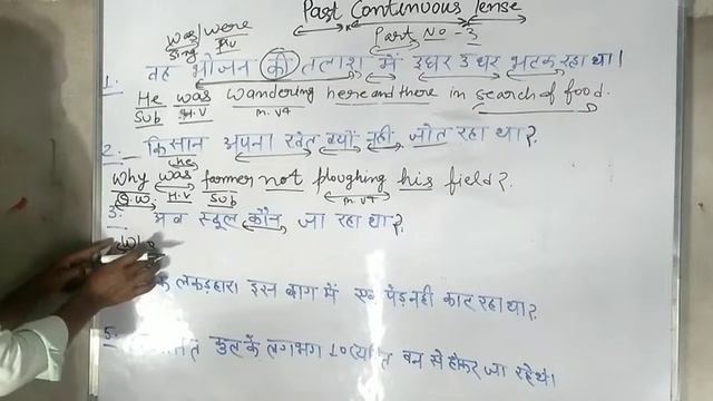 Part-3/Past Continuous Tense | Was/Were+Verb + ing | Learn English Grammar in Hindi @MagnetBrainsEd