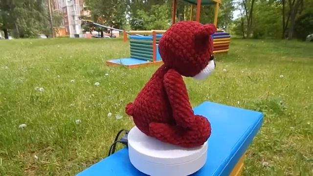 Медвежонок Люрик. Игрушка крючком. Амигуруми. Видео обзор смотреть онлайн