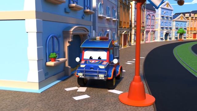 Супер Грузовик - Супер Вертолёт играет в мини-гольф! - Супер Грузовик в Автомобильном Городе