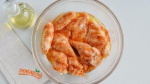 Вкусная жареная курица
