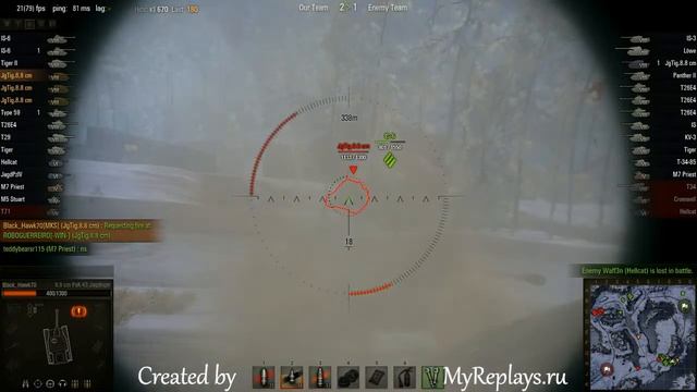 WOT: Arctic Region - 8.8 cm Pak 43 JagdTiger - 1 frag - смотреть онлайн