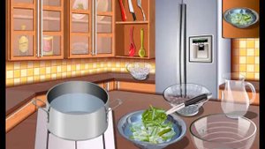 Мультик. Прохождение игры. Кухня Сары. Салат Из Зелёной Фасоли. Подборка. Готовка. Игры мультики.