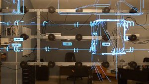 Голографическая 3D видеостена пример