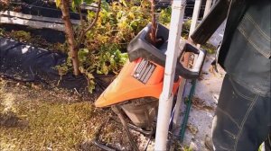 Садовый измельчитель веток после модернизации.