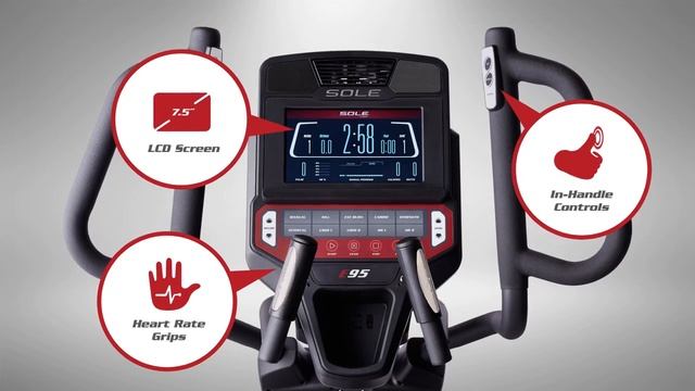Эллиптический тренажер Sole E95 2019 - видеообзор смотреть онлайн
