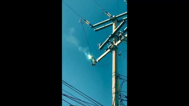 Дуга на предохранителе ВЛ