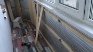 Ремонт и утепление балкона пеноплэксом и полинором. Часть 2