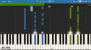 Ласковый май - белые розы 50% - 🎹 Piano Tutorial 💖 (Synthesia)