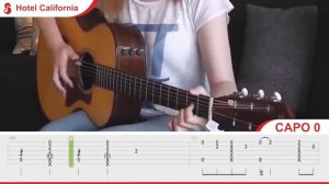 Fingerstyle Guitar | Hotel California - Gabriella Quevedo | Guitar Tutorial + Tabs