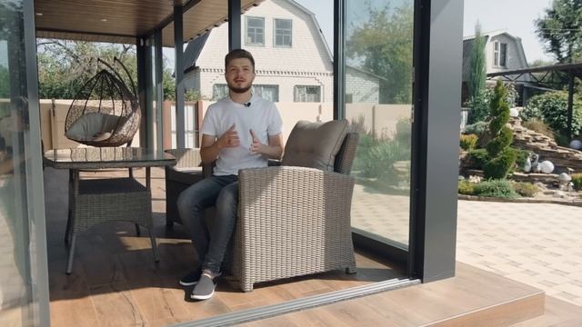 Раздвижная система БЕЗРАМНОГО ОСТЕКЛЕНИЯ для ТЕРРАСЫ. Обзор системы SLIDING MAX SLIM.