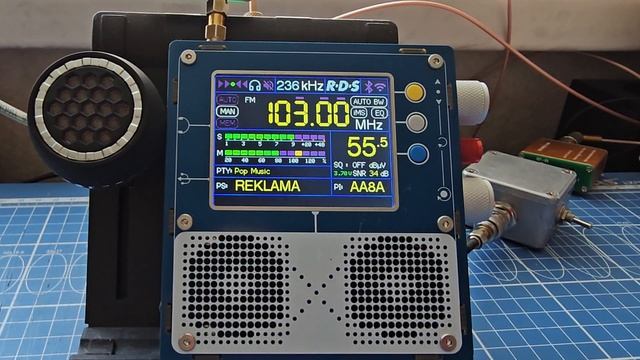 TEF6686 + активная мини колонка. смотреть онлайн