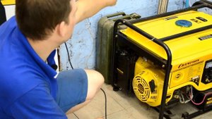 Champion GG7501E-3 , Обзор, ТО, особенности, Бензоэлектростанция, ручной запуск, запуск с ключа.