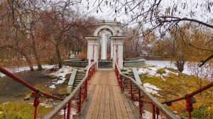 Walking in Ekaterinburg. Kharitonovsky park |4K| - Autumn 2023 (November)