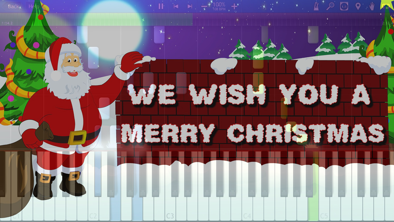 We wish you merry christmas for kids