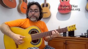 Learn to compose simple structures on major key /"Drive"  piece by Ruben Diaz /Flamenco Lesson Spai