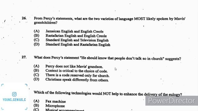 CAPE Communication Studies Past Paper 1 - 2015  Solutions смотреть онлайн