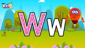 How to Write letter W | Alphabet letter For Kids|KidsLearnTv