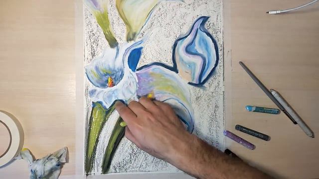 Рисуем красивую картину с цветами формат А3 смотреть онлайн