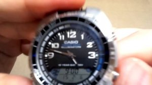 Casio AMW700B 1AV Ana Digi Forester Fishing Timer Watch