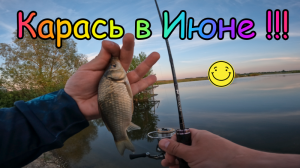 Мормышинг ! Вечерний клев Карася ! Июнь !